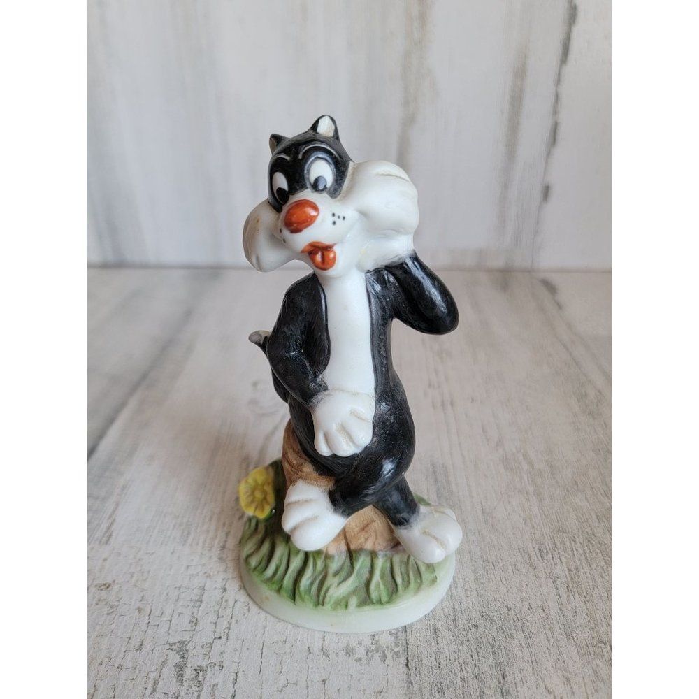 Vintage Looney Tunes‎ 1979 Sylvester cat ceramic figure